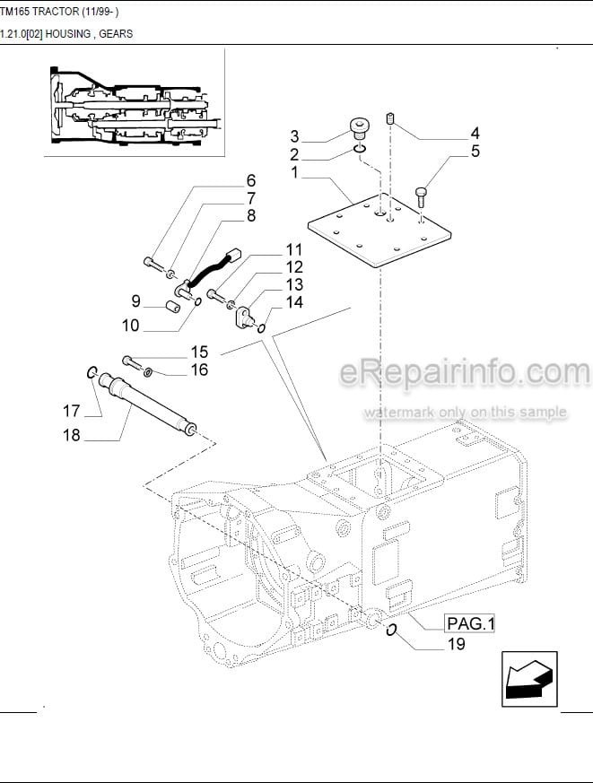 Photo 1 - New Holland TM165 Master Illustrated Parts List Manual Book Tractor