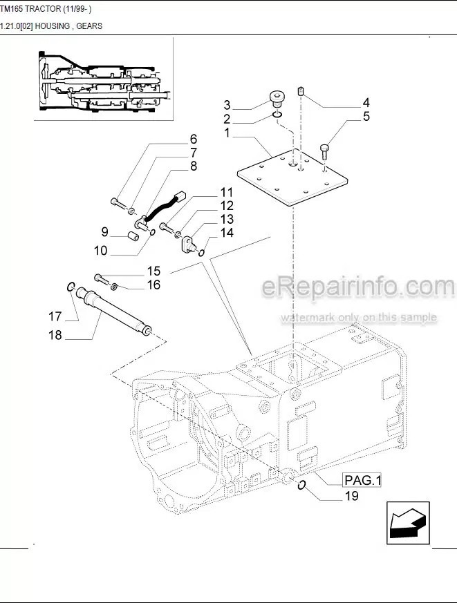 Photo 10 - New Holland TM165 Master Illustrated Parts List Manual Book Tractor