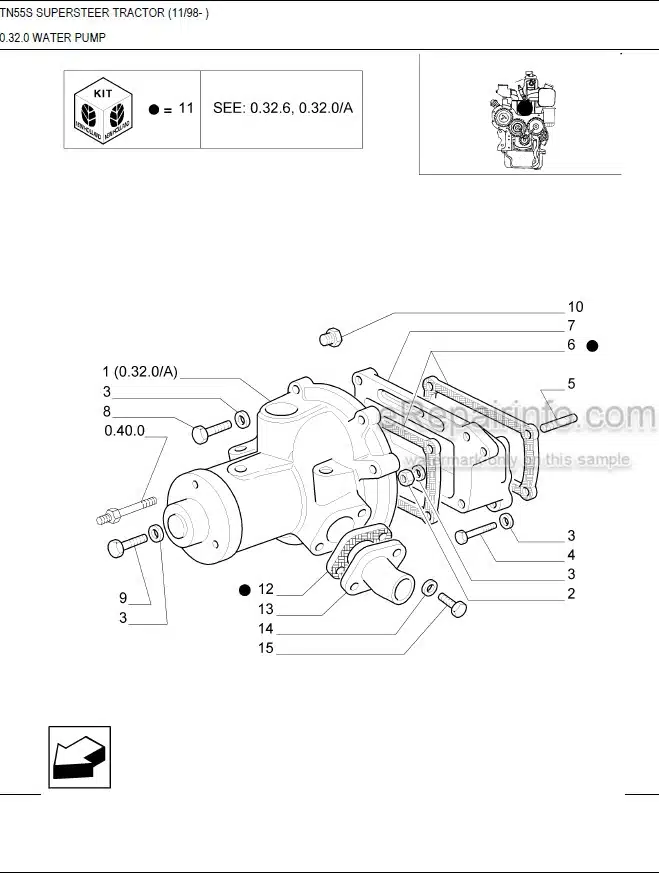 Photo 6 - New Holland TN65 Master Illustrated Parts List Manual Book Turf Tractor