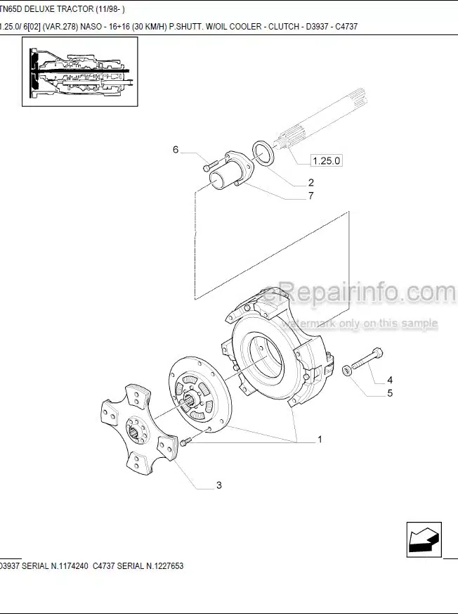 Photo 12 - New Holland TN65D Deluxe Master Illustrated Parts List Manual Book Tractor