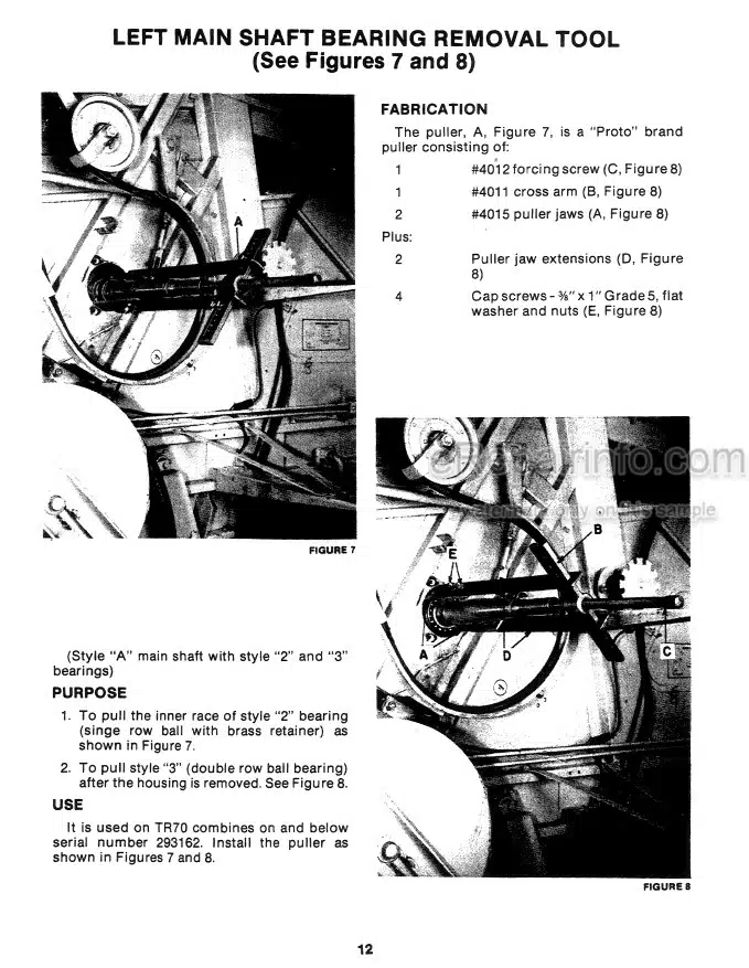 Photo 1 - New Holland TR70 TR75 TR85 TR95 Service Manual Combine Special Service Tool 40486600