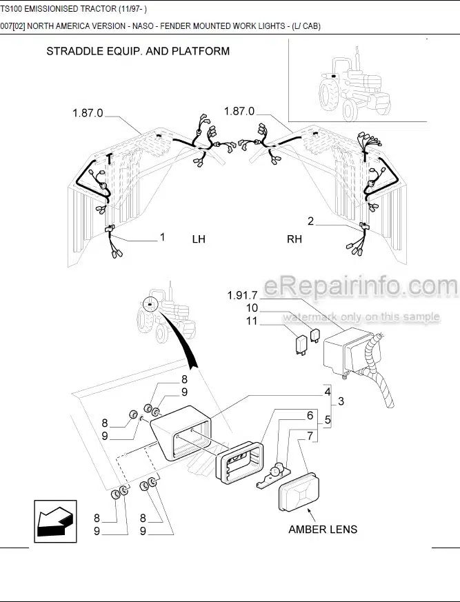 Photo 7 - New Holland TR70 TR75 TR85 TR95 Service Manual Combine Special Service Tool 40486600