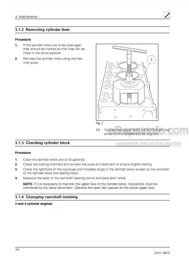 Photo 2 - AGCO Power 5th Generation AWF Workshop Service Manual Engine 8370-79873