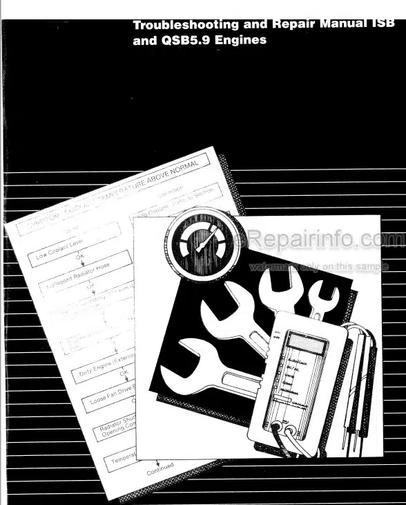 Photo 4 - Cummins ISB QSB5.9 Troubleshooting And Repair Manual Engine 3666193-01