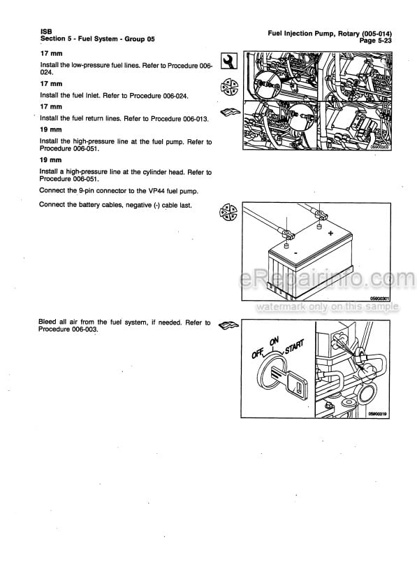 Photo 5 - Cummins ISB QSB5.9 Troubleshooting And Repair Manual Engine 3666193-01