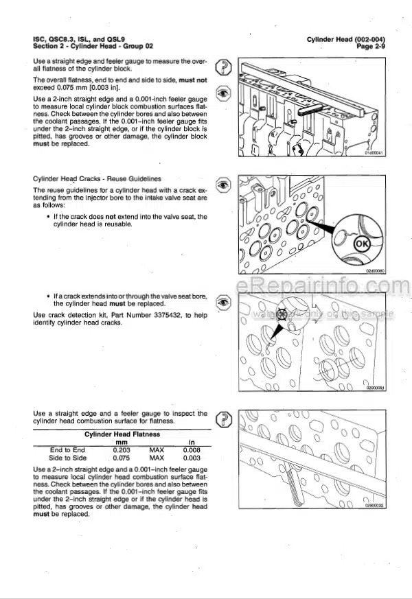 Photo 5 - Cummins ISC ISCE QSC8.3 ISL QSL9 Troubleshooting And Repair Manual Engine 4021418-00