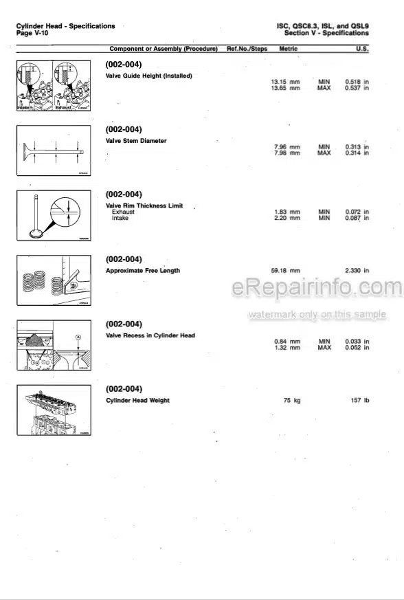 Photo 5 - Cummins ISC ISCE QSC8.3 ISL QSL9 Troubleshooting And Repair Manual Engine 4021418-00