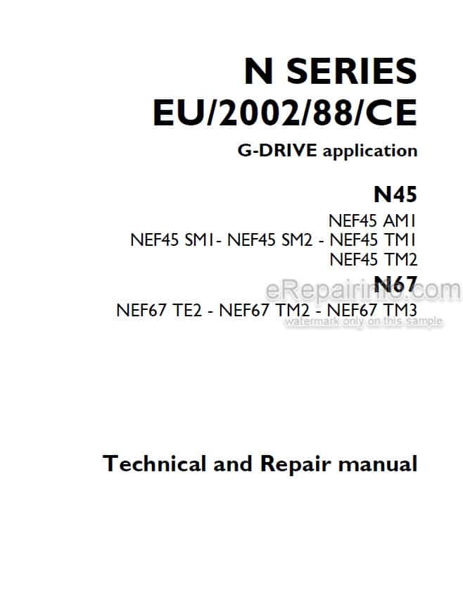 Photo 4 - FPT N45 N67 G-Drive Technical And Repair Manual Engine P4D32N002E
