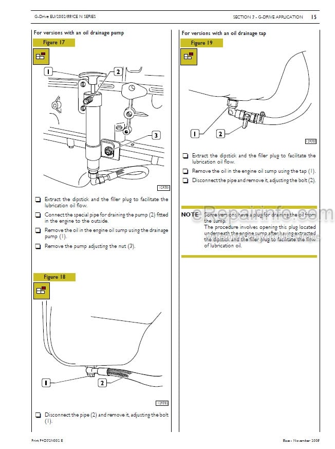Photo 1 - FPT N45 N67 G-Drive Technical And Repair Manual Engine P4D32N002E