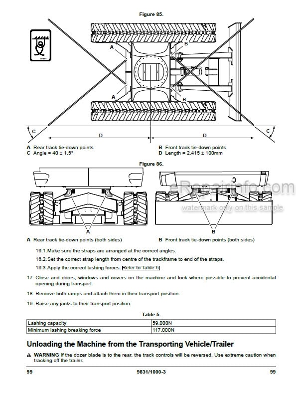 Photo 3 - JCB 100C-1 90Z-1 Operators Manual Compact Excavator 9831-1000