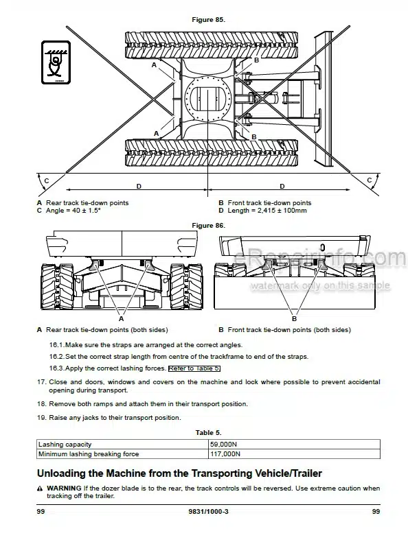 Photo 3 - JCB 100C-1 90Z-1 Operators Manual Compact Excavator 9831-1000