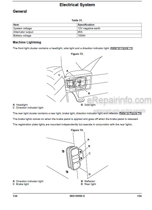 Photo 7 - JCB 6TFT 6TST Operators Manual Dumper 9831-0900