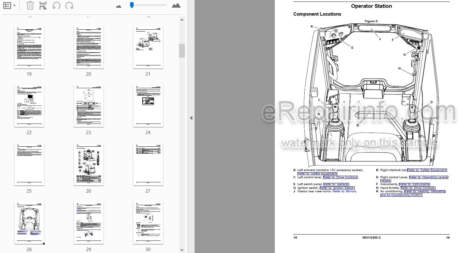 Photo 3 - JCB 135HD 155HD Operators Manual Skid Steer Loader 9831-0450