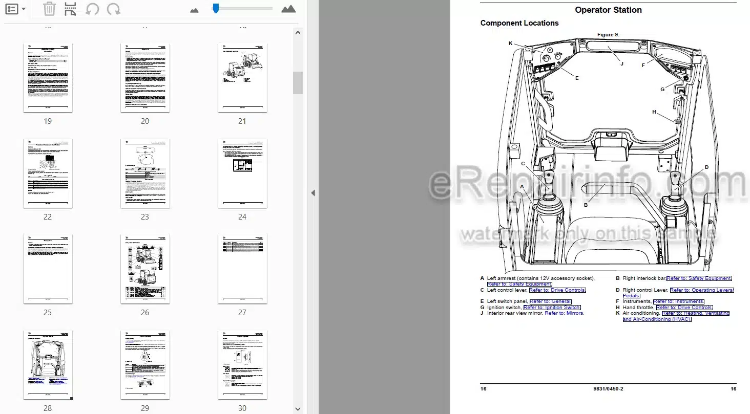 Photo 3 - JCB 135HD 155HD Operators Manual Skid Steer Loader 9831-0450