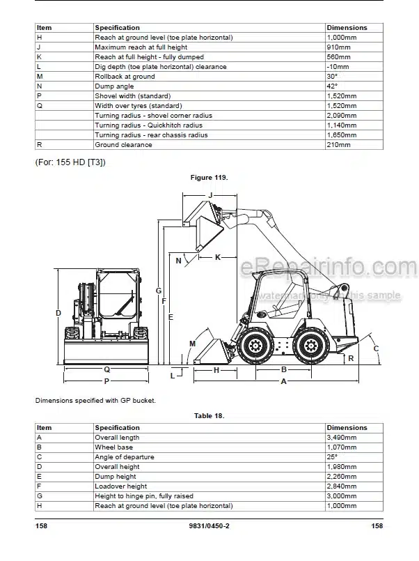 Photo 5 - JCB 135HD 155HD Operators Manual Skid Steer Loader 9831-0450