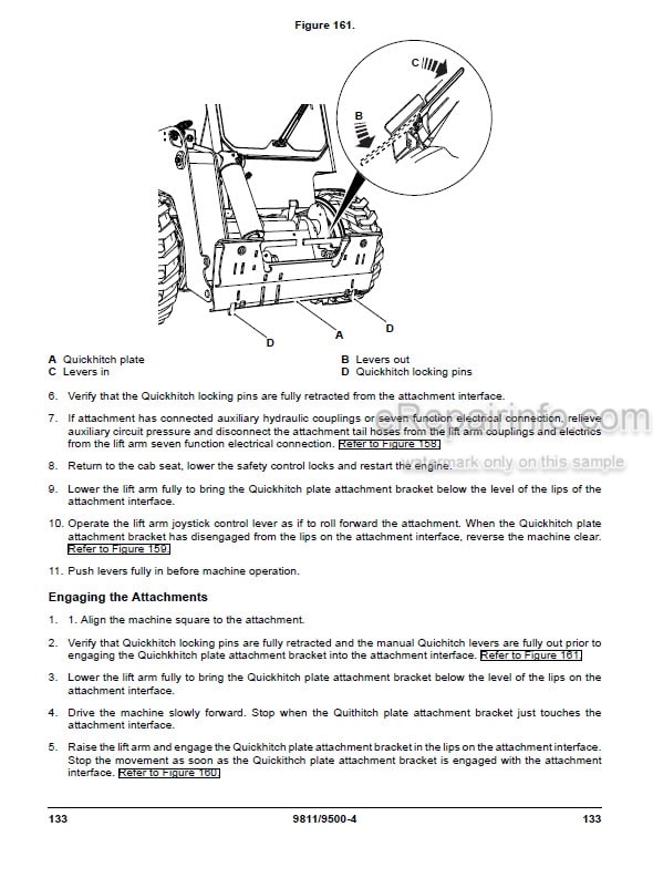 Photo 4 - JCB 135 150Т 155 175 190 190T 205 205T Operators Manual Skid Steer Loader 9811-9500