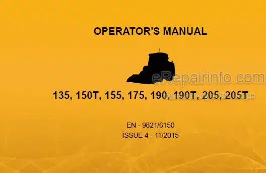 Photo 4 - JCB 135 150Т 155 175 190 190Т 205 205Т Operators Manual Skid Steer Loader 9821-6150