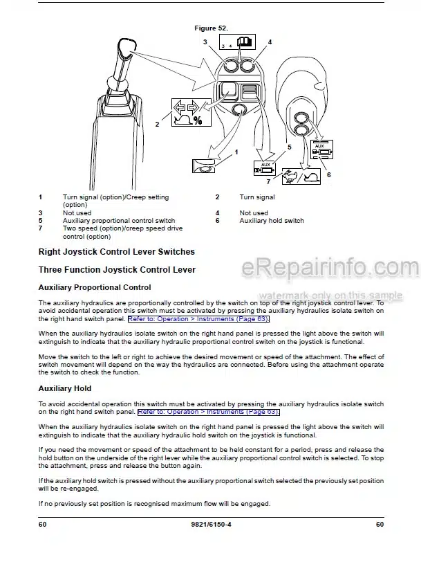 Photo 12 - JCB 135 150Т 155 175 190 190Т 205 205Т Operators Manual Skid Steer Loader 9821-6150