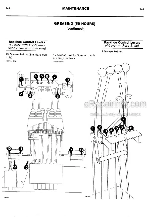 Photo 1 - JCB 1400B CM 1400B SS 3CX 1550B 4CN 1700B Operators Manual Backhoe Loader