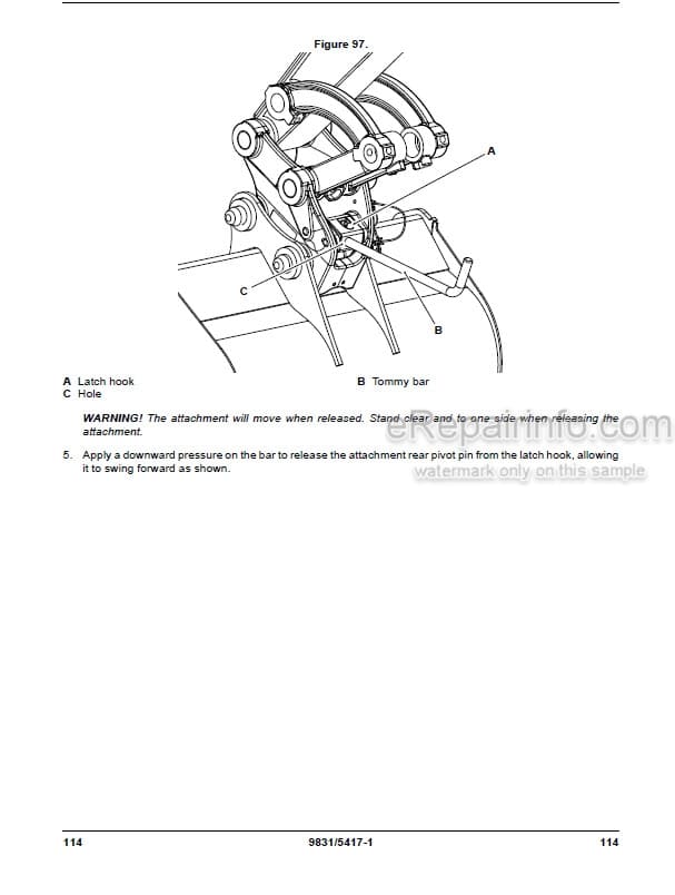 Photo 6 - JCB 45Z-1 48Z-1 51R-1 Operators Manual Compact Excavator 9831-1300