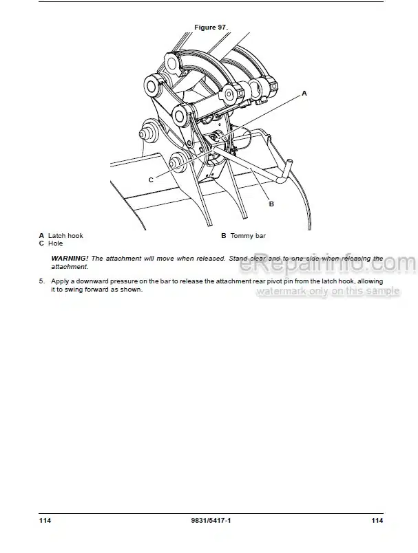 Photo 7 - JCB 15C-1 16C-1 18Z-1 19C-1 19C-1 PC Operators Manual Compact Excavator 9831-2900
