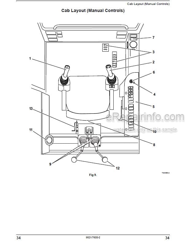 Photo 3 - JCB 1CXWS 1CXT Tier 3 Operators Manual Backhoe Loader 9821-7600