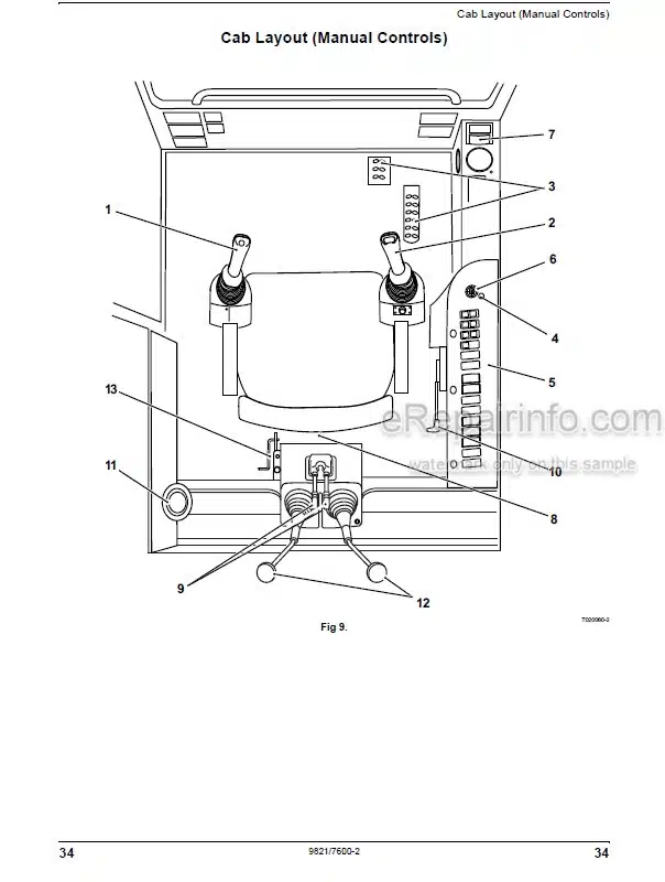 Photo 3 - JCB 1CXWS 1CXT Tier 3 Operators Manual Backhoe Loader 9821-7600