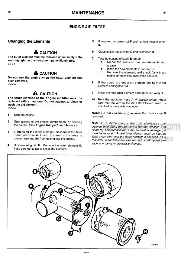 Photo 5 - JCB 1CX Operators Handbook Backhoe Loader 4200