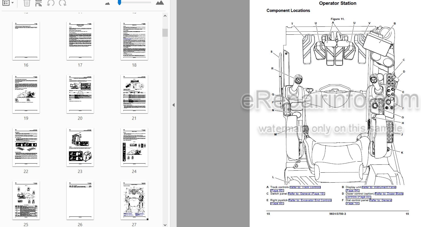 Photo 3 - JCB 210X 220X Operators Manual Excavator 9831-3750