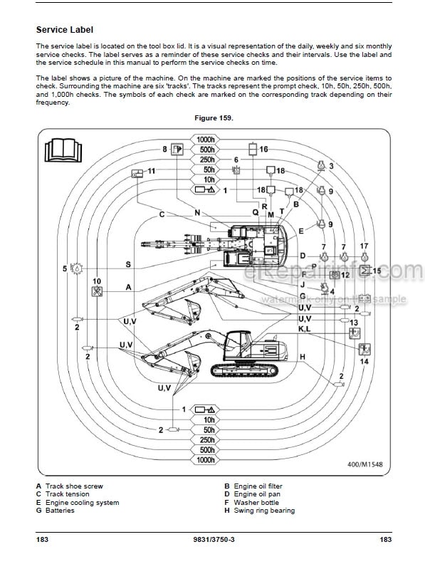 Photo 5 - JCB 210X 220X Operators Manual Excavator 9831-3750