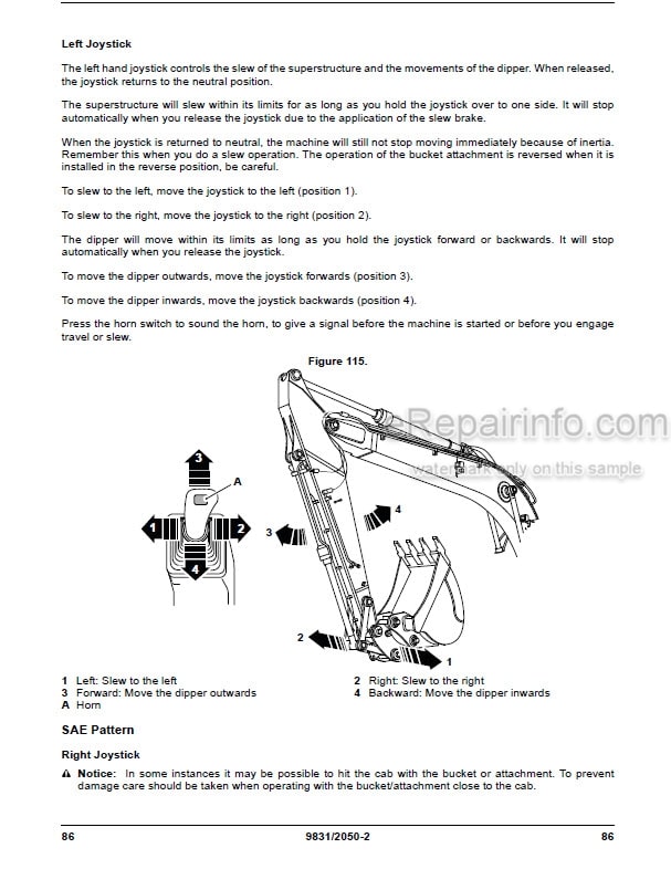 Photo 5 - JCB 220LC Xtra Operators Manual Excavator 8931-2050