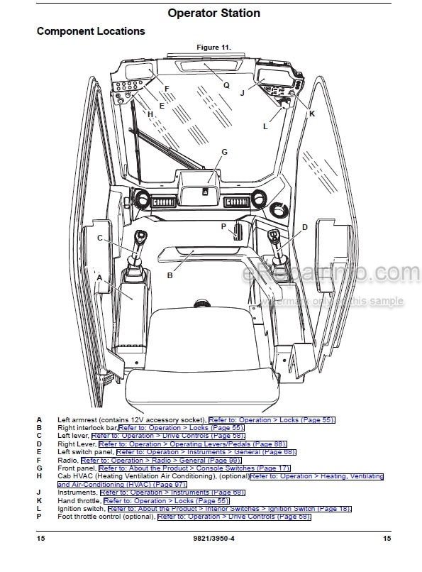 Photo 5 - JCB 225 225Т 260 260Т 280 300 300Т 320Т 330 Operators Manual Skid Steer Loader 9821-3950