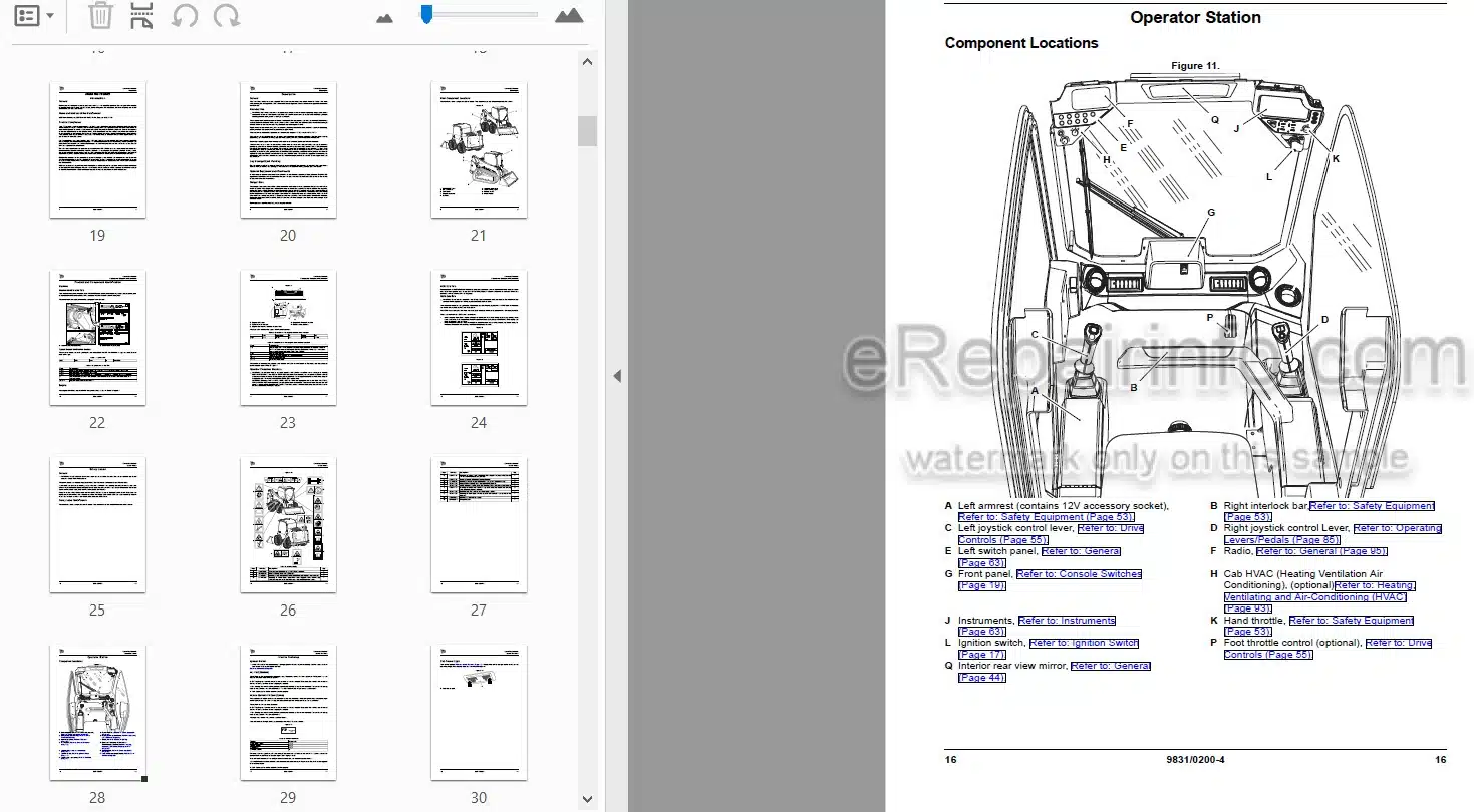 Photo 3 - JCB 225 225Т 260 260Т 280 300 300Т 320Т 330 325T Operators Manual Skid Steer Loader 9831-0200