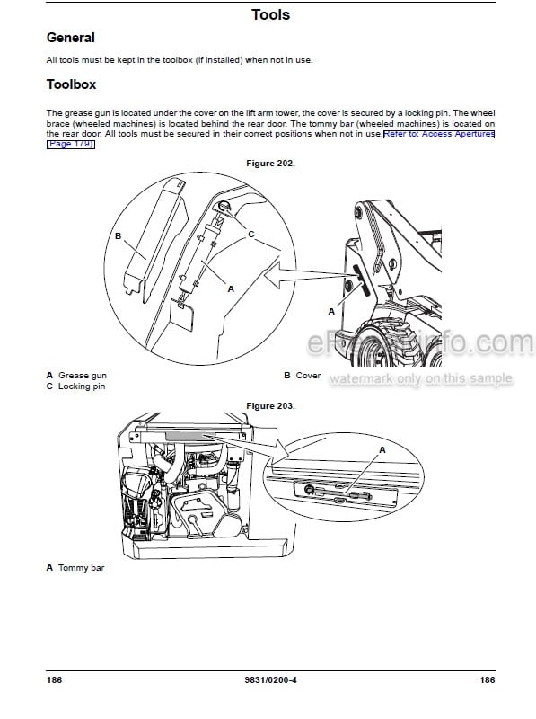 Photo 5 - JCB 225 225Т 260 260Т 280 300 300Т 320Т 330 325T Operators Manual Skid Steer Loader 9831-0200