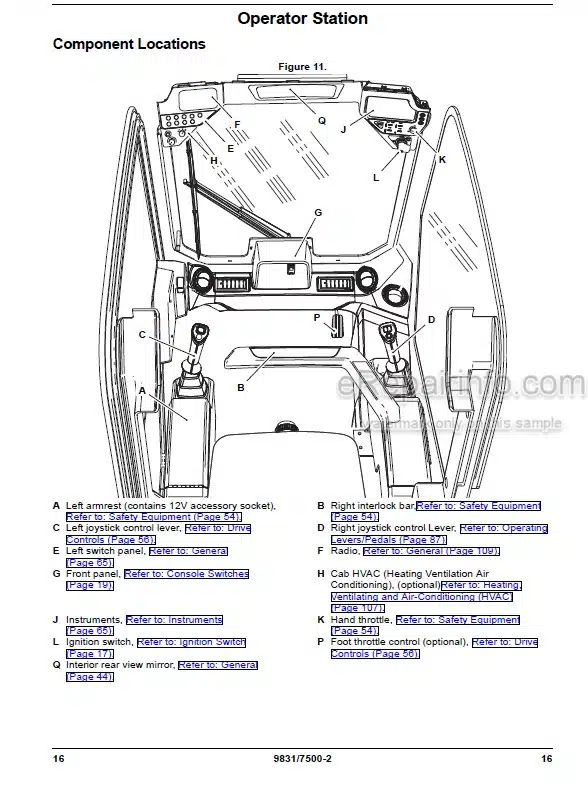 Photo 3 - JCB 250 250Т 270 270Т 300 300Т 320Т 325T 3TS-8T 3TS-8W Operators Manual Skid Steer Loader 9831-7500