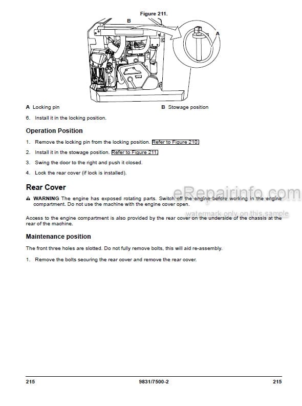 Photo 1 - JCB 250 250Т 270 270Т 300 300Т 320Т 325T 3TS-8T 3TS-8W Operators Manual Skid Steer Loader 9831-7500