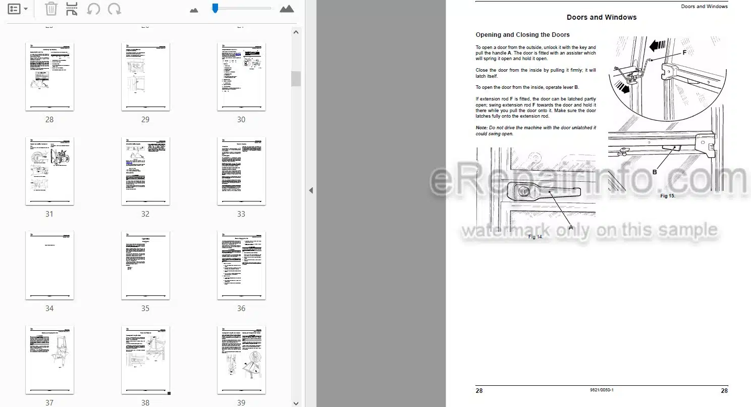 Photo 3 - JCB 2CX Airmaster Operators Manual Backhoe Loader 9821-0050