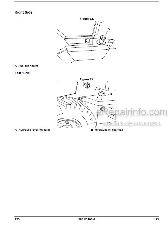 Photo 11 - JCB 2DX 2DXL Operators Manual Backhoe Loader 9831-3100