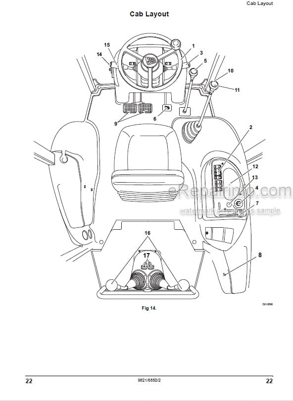 Photo 3 - JCB 2DX BS III Operators Manual Backhoe Loader 9821-68501-2