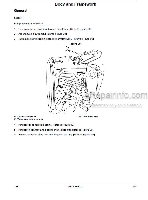 Photo 1 - JCB 2DX Operators Manual Backhoe Loader 9831-3600
