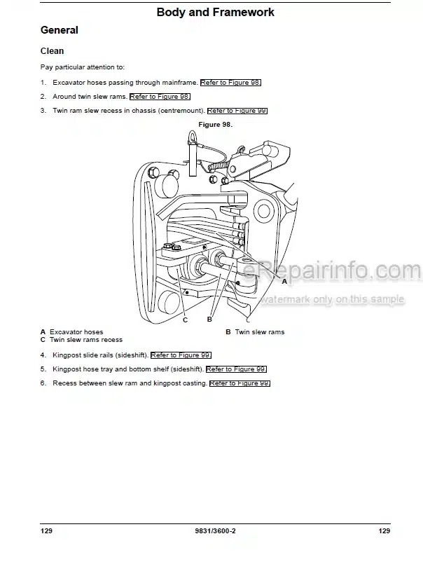 Photo 1 - JCB 2DX Operators Manual Backhoe Loader 9831-3600
