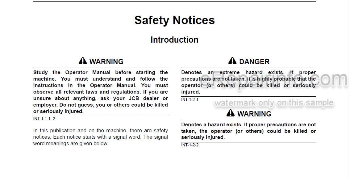 Photo 5 - JCB 323HST 327HST Operators Manual Tractor 9811-1140