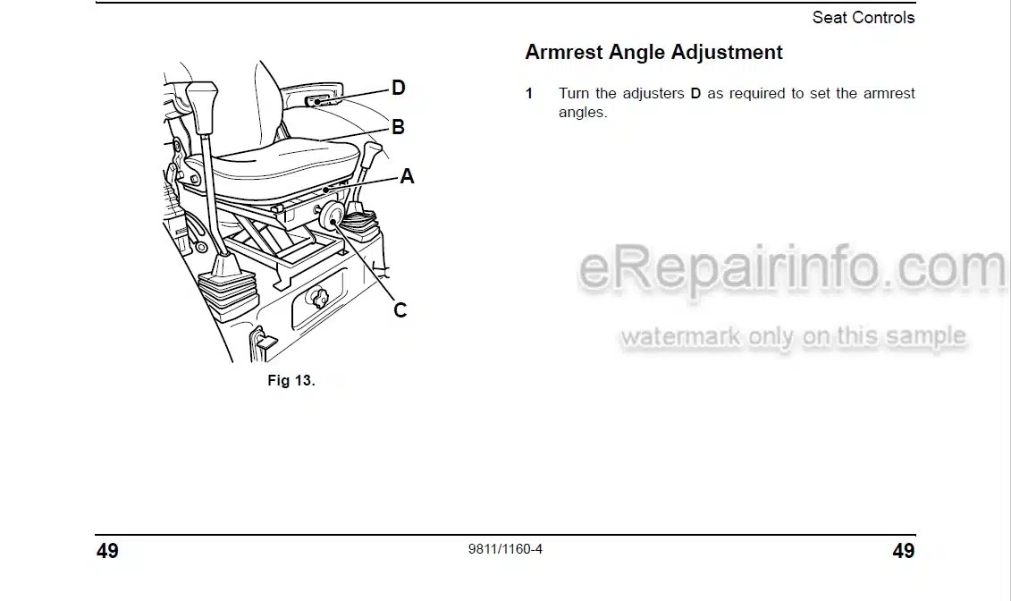 Photo 2 - JCB 354 360 Operators Manual Compact Tractor 9811-1160