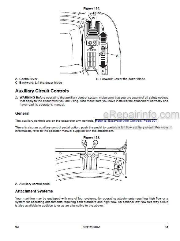 Photo 5 - JCB 370 Operators Manual Excavator 9831-3900