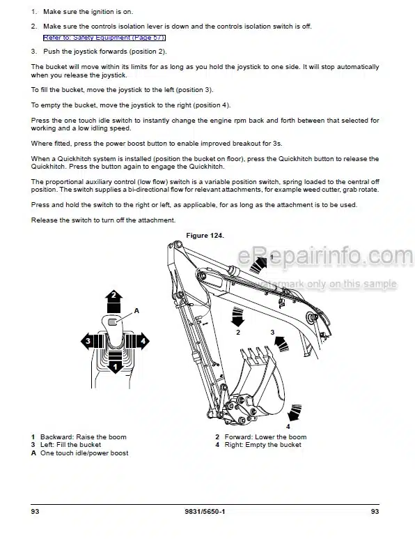 Photo 7 - JCB 370 Operators Manual Excavator 9831-3900