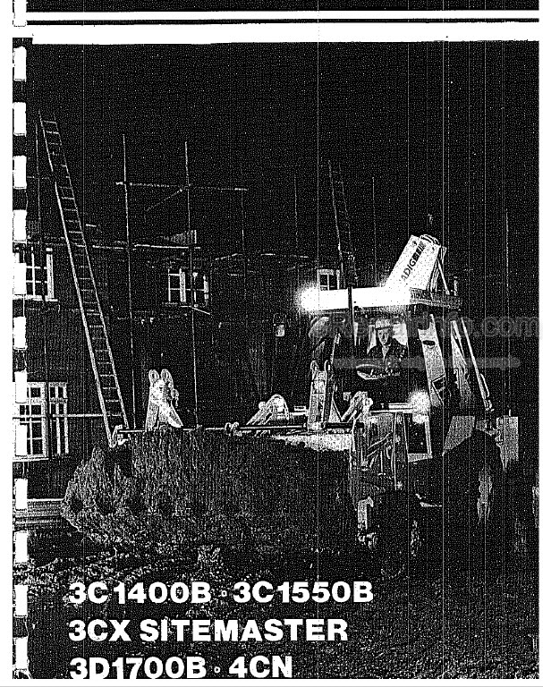 Photo 4 - JCB 3C1400B 3C1550B 3CX 3D1700B 4CN Handbook Backhoe Loader 9801-4486