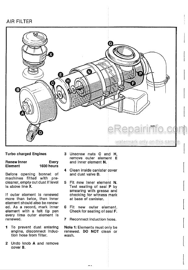 Photo 5 - JCB 3C1400B 3C1550B 3CX 3D1700B 4CN Handbook Backhoe Loader 9801-4486