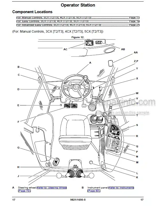Photo 3 - JCB 3CX 4CX 5CX Operators Manual Backhoe Loader