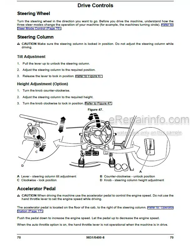 Photo 3 - JCB 3CX 4CX 5CX Operators Manual Backhoe Loader 9831-0400
