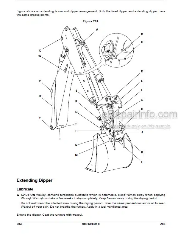 Photo 7 - JCB 3C1400B 3C1550B 3CX 3D1700B 4CN Handbook Backhoe Loader 9801-4486